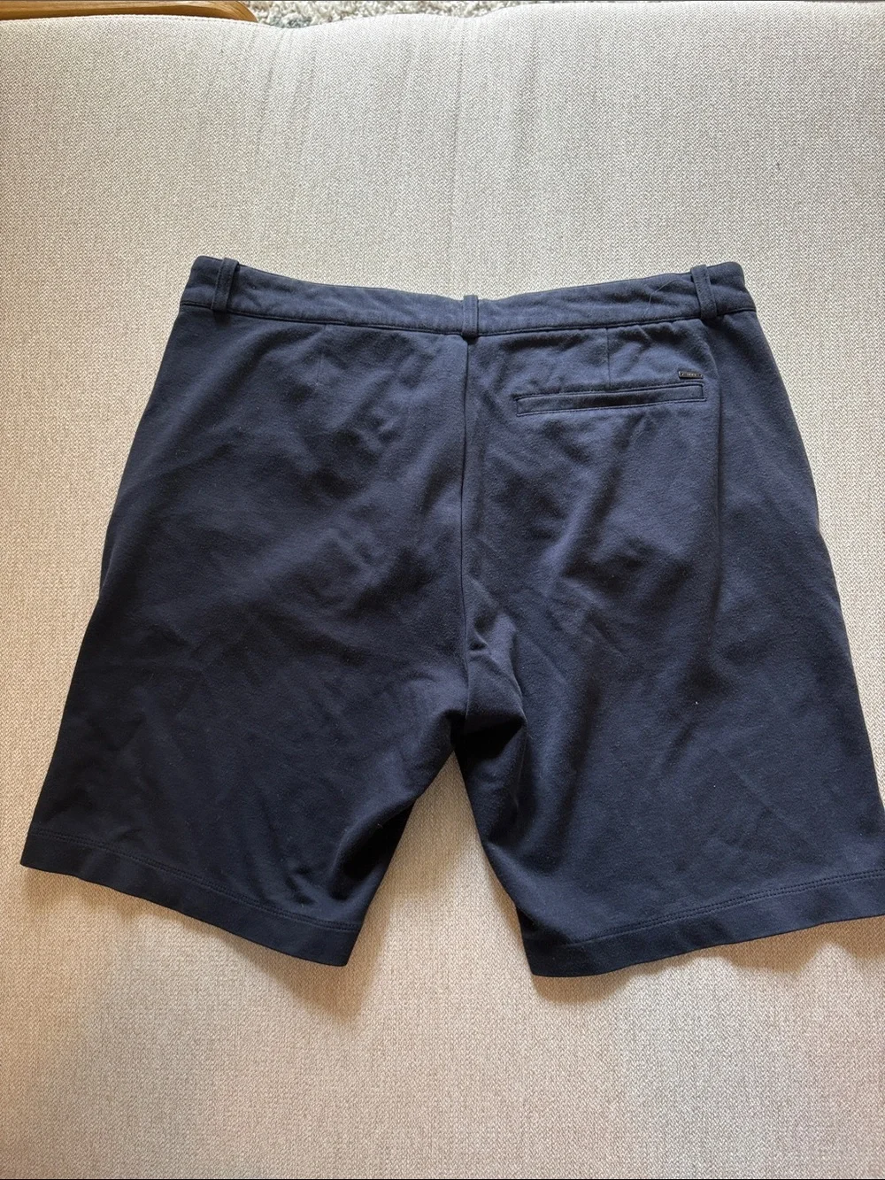 Ikks Men's Navy Flat-Front Casual Shorts